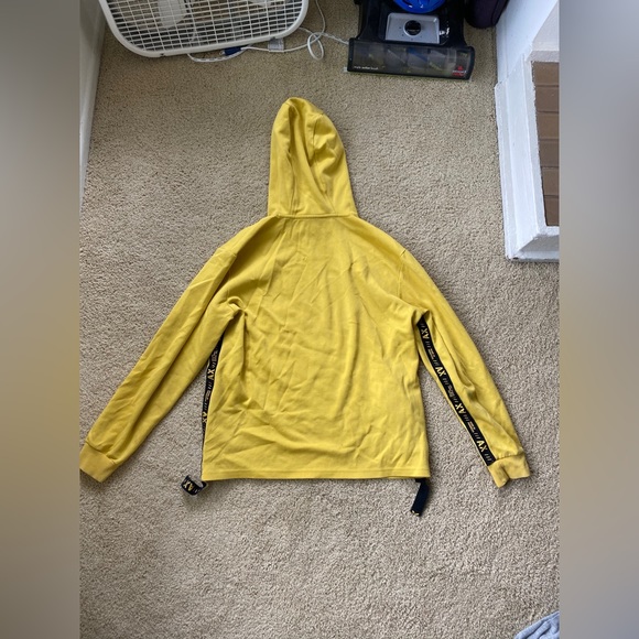 Armani Exchange Yellow Hooded Sweatshirt - Picture 6 of 9